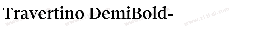 Travertino DemiBold字体转换